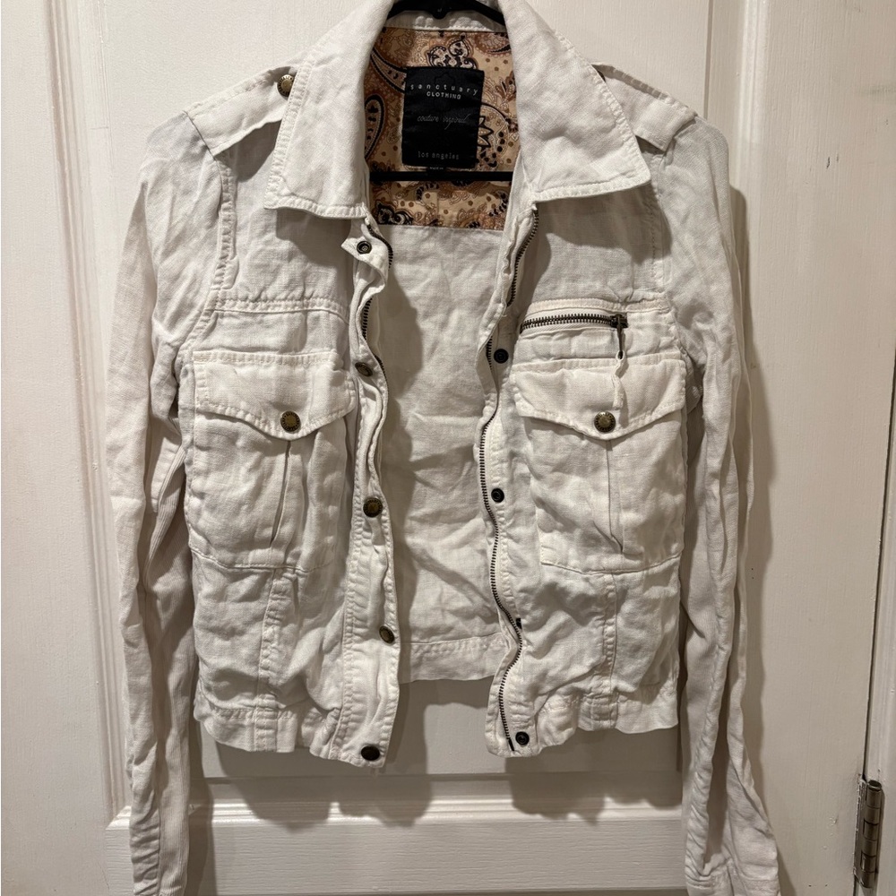 Sanctuary Off-White Jean Jacket